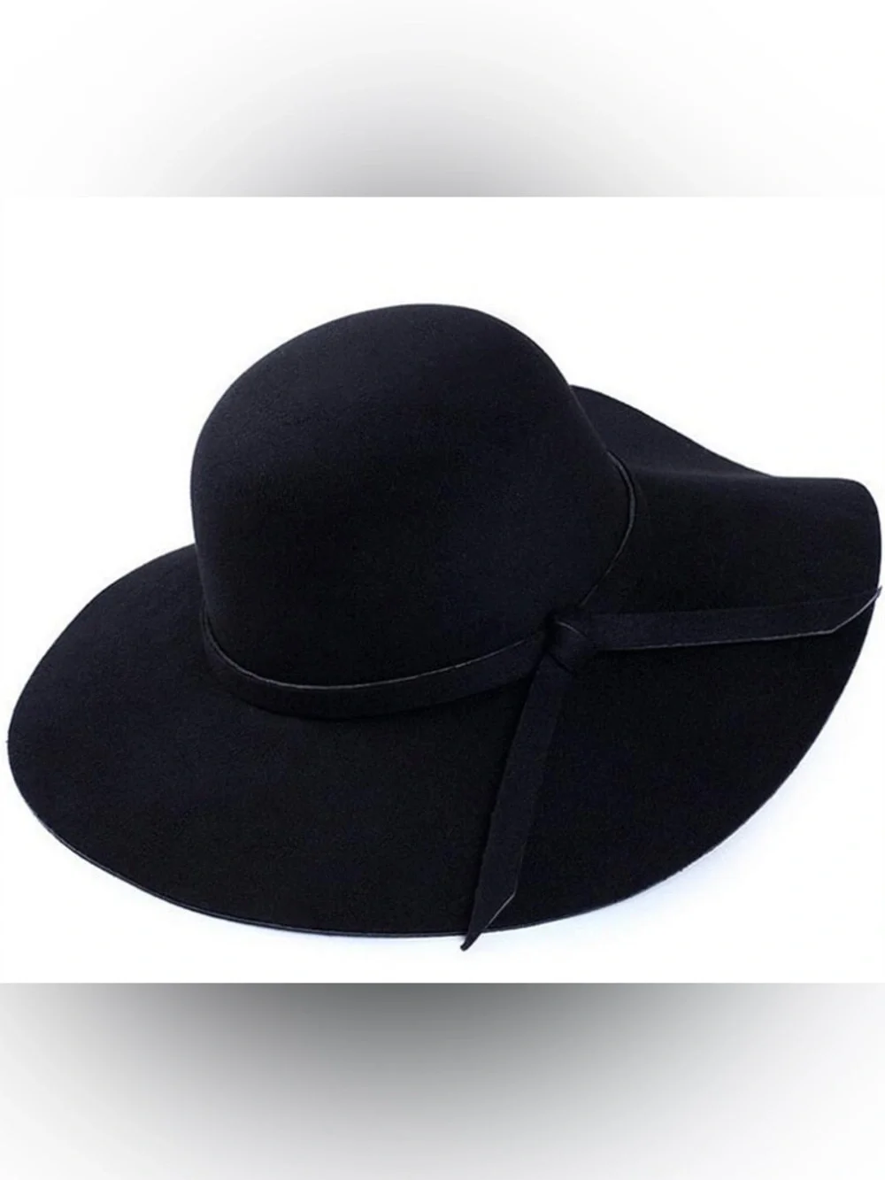 🕶️Black Wool Felt Sun Hat🕶️
